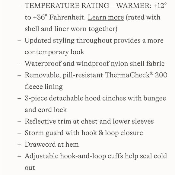 Lands End 3 in 1 Jacket. Black. Sz S. - Picture 7 of 8